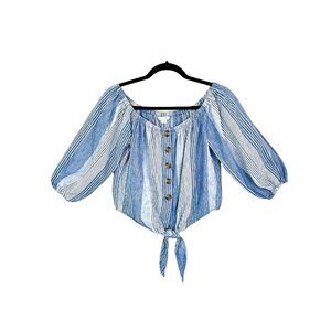 American Eagle Striped Crop Top